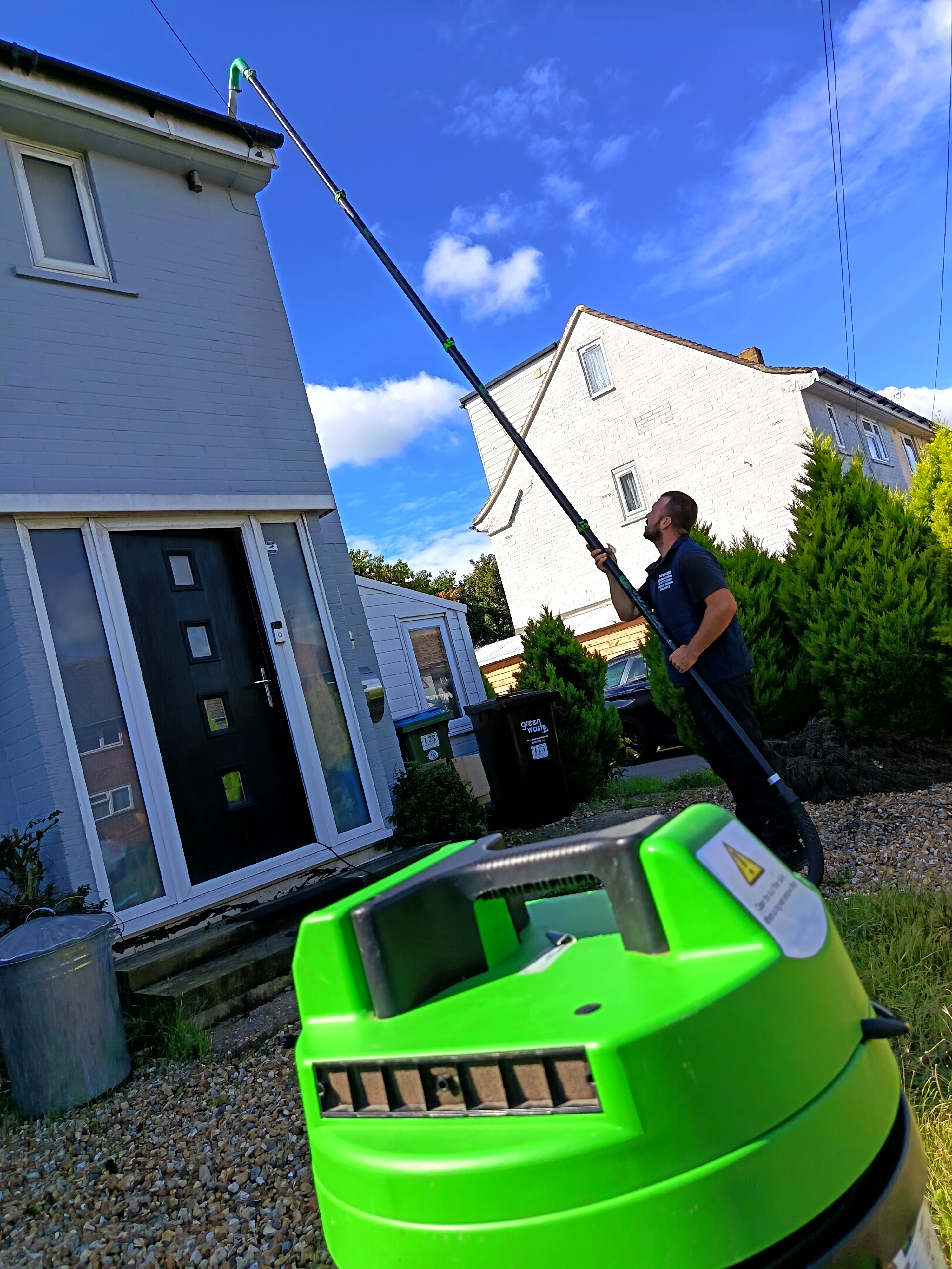 Superhero window cleaning & gutter cleaning and pressure washing work photo 2
